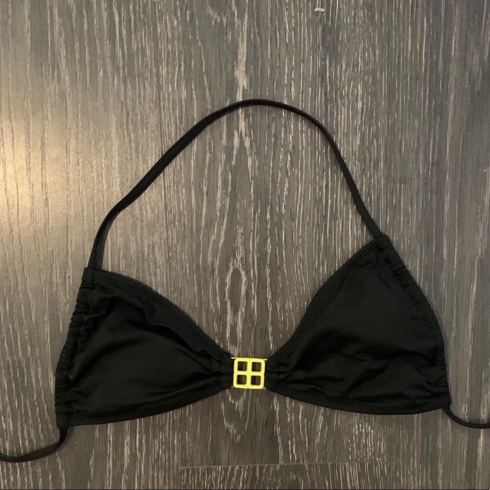 Black rampage medium bathing suit top